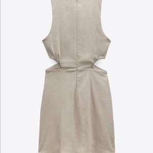 NWT: Cut Out Linen Blend Dress from Zara